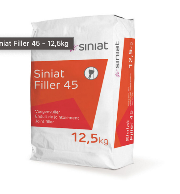 Massa para juntas Siniat Filler 45 – enchimento rápido (pó) - TTC