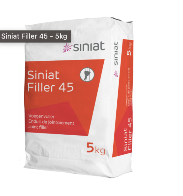 Massa para juntas Siniat Filler 45 – enchimento rápido (pó) - TTC
