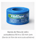 Banda Fibra de Vidro Azul 90m x 5cm (Bande fibre de verre bleue)
