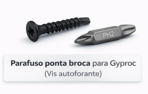 Parafuso ponta broca 3,5x35mm para Gyproc (Vis autoforante 3,5x35mm)(PH2)
